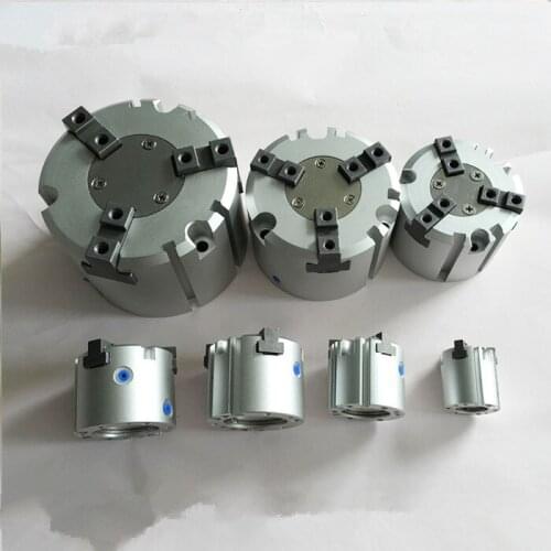 Double acting pneumatic gripper MHS3-25D SMC type Parallel Style Air Gripper 3-Finger Type