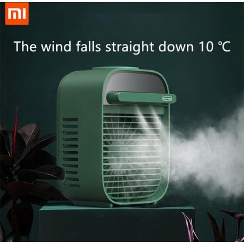 New Xiaomi Mini Portable Aic Conditioner Multi-Function Humidifier Purifier USB Desktop Aic Cooler Fan With Water Tank Home