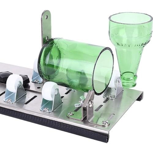 DIY Glass Bottle Cutter Adjustable Sizes Metal Glassbottle Cut Machine for Crafting Wine Bottles Household Cutting Tool