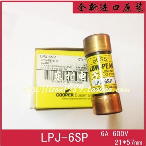 [SA]United States BUSSMANN fuse LOW-PEAK fuse LPJ-1-6 / 10SP LPJ-1-8 / 10SP--10PCS/LOT