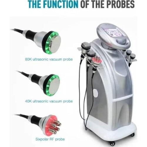 2019 Newest 7 in 1 hot sales 80K cavitation + 40K Vacuum Cavitation System ultrasound tripolar sixpolar body slimming machine