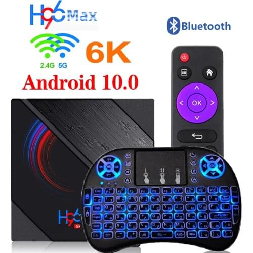 H96Max Allwinner H616 Android 10 TV Box 2020 4GB 32GB 64GB 6K HD 5G WiFi BoxTV Youtube Media Player H96 MAX Smart Media Player