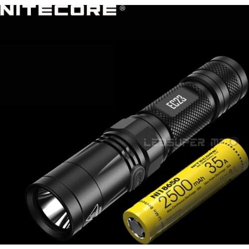 1800 lumens Nitecore EC23 CREE XHP35 HD E2 LED High Performance Flashlight with Battery (IMR18650 2500mAh 35A)