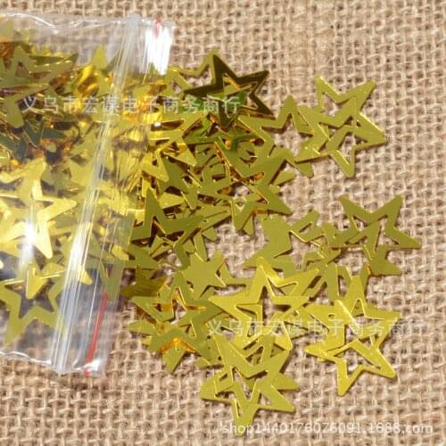 Stars/Hollow sequins/15 grams Sequins PVC Flat for DIY Card Making Craft Color Collection