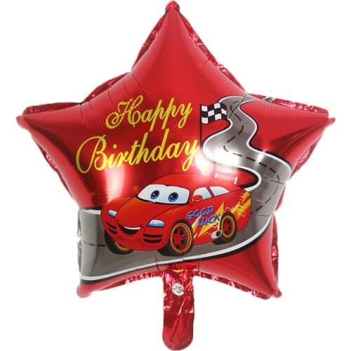 10pcs/20pcs/50pcs 18 inch Cartoon Cars Mai Kun Aluminum Balloon Inflatable Helium Foil Ballons Toys Kids Birthday Party Supplies