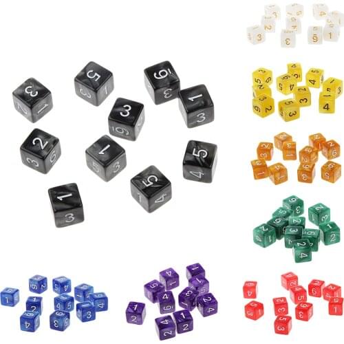 10pcs/set Dungeons D&D Role Playing Games Multi-sided D6 D10 D12 D20 Dices Game Dice Board Game Dice Party Gambling Dices