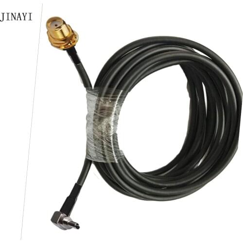 2m 5m 10m 50-3 RG58 Coaxial Cable SMA Female to CRC9 / TS9 male connector RF Adapter Cable 50ohm 15m 20m 30m
