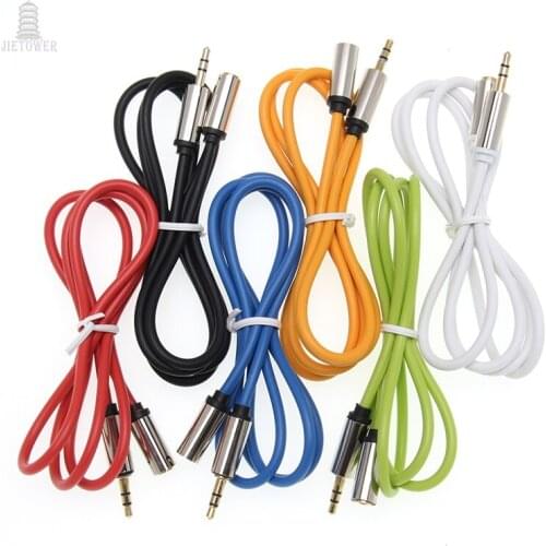 300pcs Jack 3.5 mm extend Audio Extension Cable for Huawei P20 Stereo 3.5mm Jack Aux Cable for Headphones Xiaomi Redmi 5 plus PC