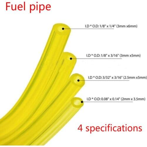 4 types/set of 1.8M gasoline fuel pipe high temperature resistant rubber hose motorcycle accessories hose gasoline fuel pipe
