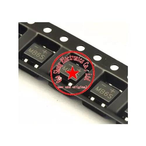 1000 pcs/lot MB6S SOP4 IC RECT BRIDGE 0.5A 600V
