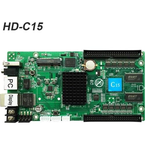 Asynchronous Card HD-C15 HUB75 data interface RGB full color led display control card,112x1024 pixels,WIFI LAN USB control card