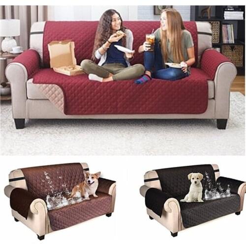 Sofa cover for dogs waterproof Protector Stretch Sofa Seat Reversible Furniture Loveseat Chair Single/Two/Three Seater Slipcover