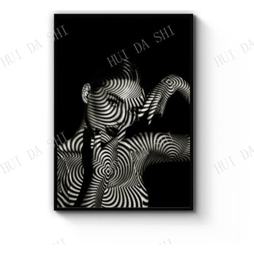 Black and White Girl Fashion Photograph Wall Art Print Poster or Canvas Artwork
