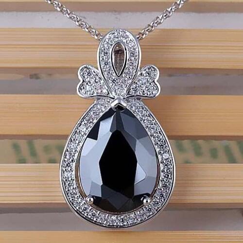 Europe droplets zircon long necklace / sweater chain fashion wild female models birthday gift