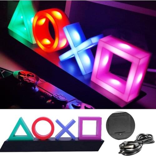 Voice Control Game Icon Light Flash Lamp Acrylic Atmosphere Neon Light Sign Commercial Lighting Club Wall Decoration Night light