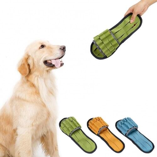Orange Bite-Resistant Slipper Shape Dog Entertainment Interactive Bite-resistant Sniff Sound Feeding Training Interactive Toy