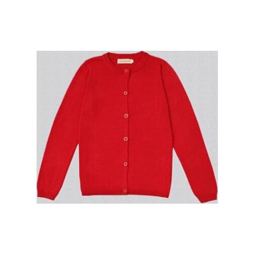 New 2017 Girls Cardigan For 1-5Yrs Baby Kids Sweater Wool Knit Long-Sleeve Spring Autumn School Uniform Parent-child Clothing