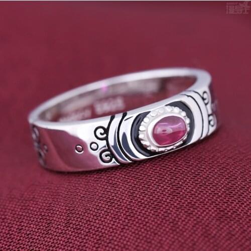 Anime Puella Magi Madoka Magica Kaname Madoka Ring 925 Sterling Silver Finger Ring Adjustable Jewelry Cosplay Props Xmas Gift