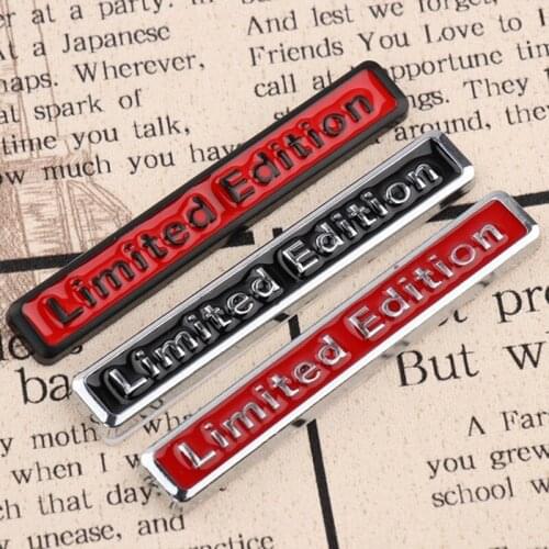 3D Metal Chrome Limited Edition Car Sticker motorcycle stickers Badge Decal Emblem for Honda Suzuki Kawasaki HARLEY