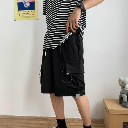 Mens Shorts 2021 Summer Casual Fashion Korean Style Boardshort Bermuda Male Drawstring Elastic Waist Men Beach Shorts