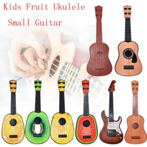 4 Strings Musical Plastic Toy Ukulele Small Guitar For Beginners Kid Child Gift Mini Guitar Toys For Party Favors Mini Ukulele