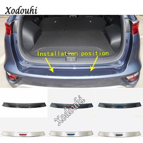 For Kia Sportage KX5 2019 2020 Car Sticker Styling External Rear Bumper Protection Trunk Trim Cover Stainless Steel Plate Pedal