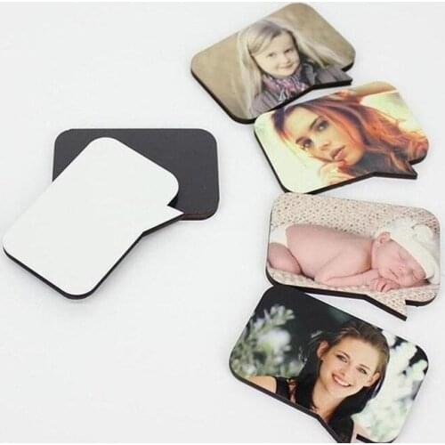 New Dye Sublimation Wooden Custom Refrigerator Magnet Hot Transfer Printing Blank Mdf Fridge Magnets Designer DIY Home Decor