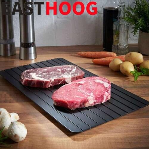 Dropshipping 1PC Fast Defrost Tray Quick Thaw Frozen Meat Fish Sea Food Quick Defrosting Plate Board Tray Kitchen Gadget Tools