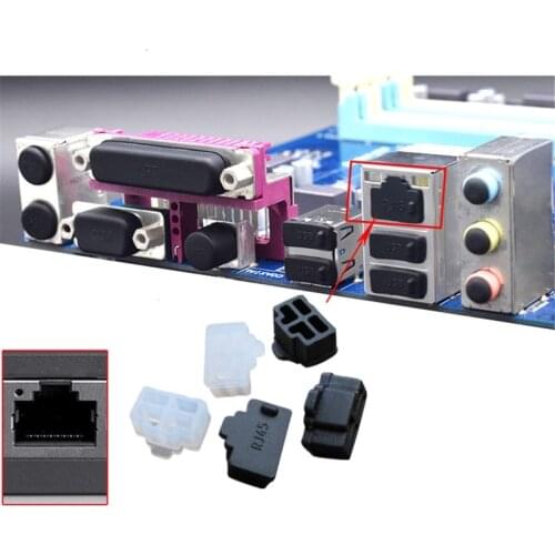 100pcs/lot Ethernet Hub Port RJ45 Anti Dust Cover Cap Protector Plug RJ45 Dust Plug For Laptop/ Computer/ Router RJ45 Conne X6HB