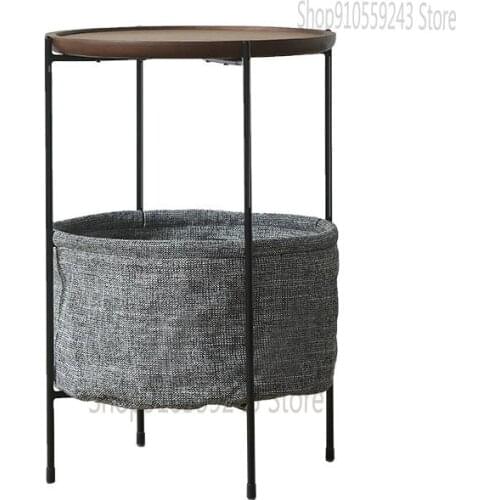 Nordic Side Table Bedroom Simple Modern Sofa Corner Table Ins Bedside Table Side Table Mobile Wrought Iron Light Luxury Small Co