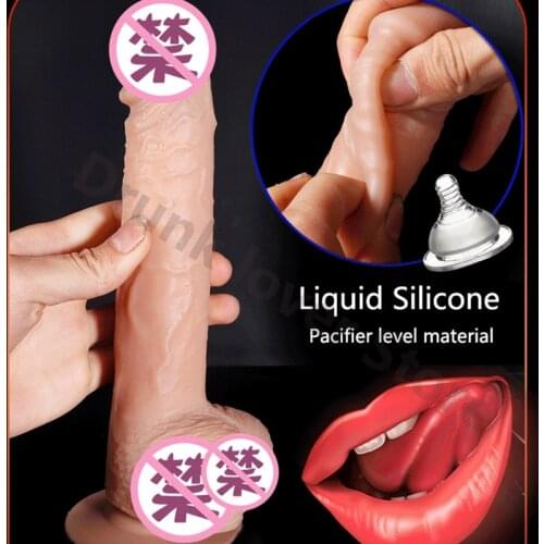 Wireless Control heating Automatic Telescopic Long Dildo Vibrator Huge Silicon Dildo Realistic Dildos For Women lesbian Sex Toy