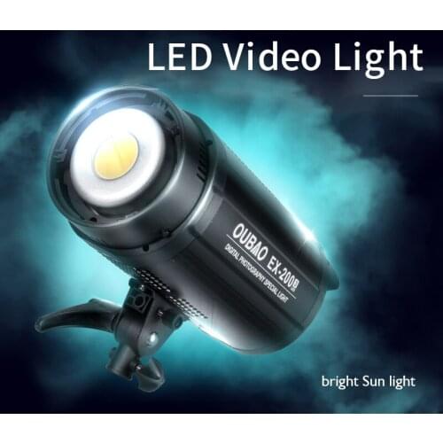 Triopo Opel- EX200W 200WS 5600K White Version LCD Panel LED Video Light Continuous Output Studio Light ship from Russian