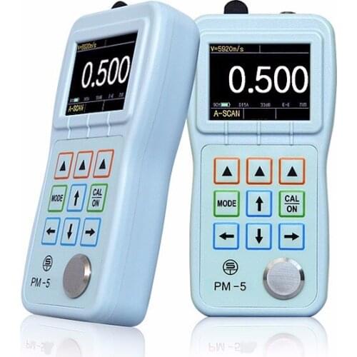 YUSHI PM-5 0.001mm Resolution thru Thin Paint Coating 0.2-27mm Thin Sheet Metal Ultrasonic Thickness Gauge