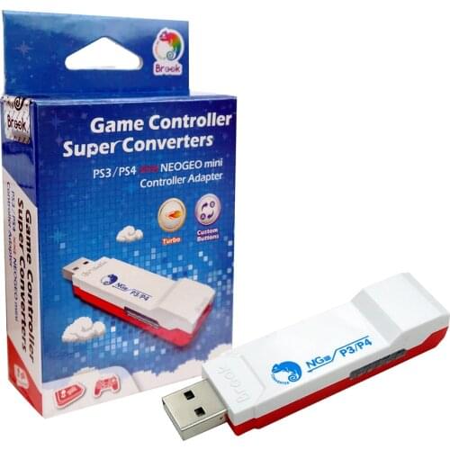 Brook USB Adapter Super Converter Adapter for PS4 Controller for PS3 Gamepad for Fighting Stick to For NeoGeo Mini For PC