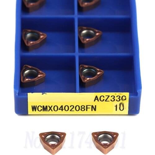 WCMX030208FN ACZ330 Carbide Inserts External Turning Tools WCMX040208FN ACZ330 CNC metal Lathe Tools, Cutting Machining Durable