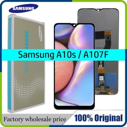 6.2" Original AMOLED For Samsung galaxy A10s lcd Digitizer A107/DS A107F A107FD A107M Display Touch Screen Digitizer Assembly