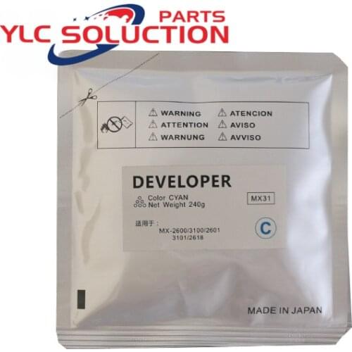 1Set/4Color Iron Powder Developer KMCY For Sharp MX-2600N 3100N 2601N 3101N 2618N Developing