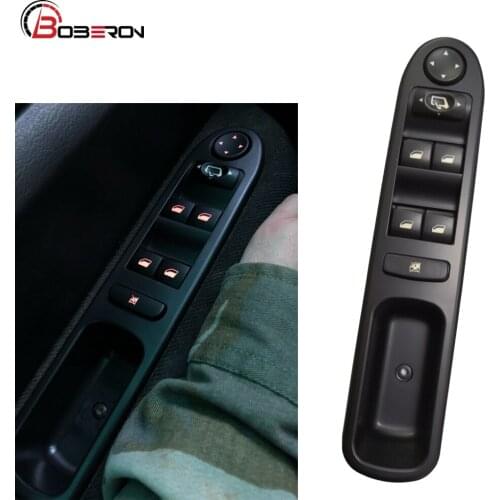 Car Electric Window Switch Window Regulator Control Switch Rearview Mirror Button with Panel for Peugeot 307 Car Accessories