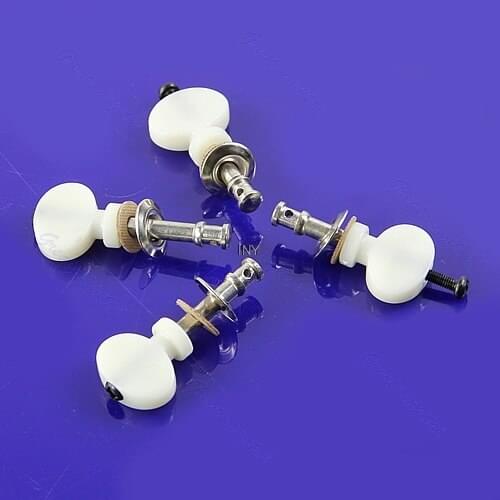 White Set of 4Pcs Ukulele String Tuning Peg Pin Machine Tuners Friction Ukelele INY