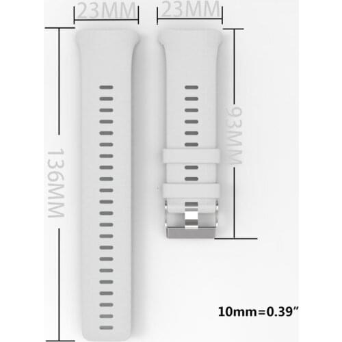 Safe Silicone Watch Band Sturdy Buckle Wrist Strap for POLAR Vantage V Watch Kit Q81F