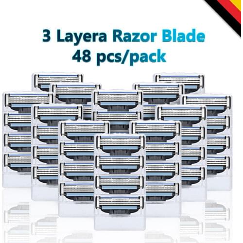 Shaving Razor Blades fit Gillette Mach 3 Mens Manual Razor Heads Cassettes Shaver Set For Safely Shaving With replacement Blade