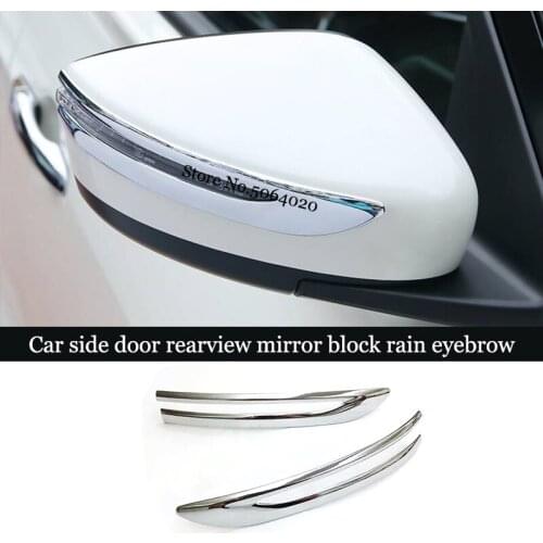 For Nissan Note E12 Hatchback 2016-2020 ABS Chrome Car side door Rearview mirror decoration strip Cover Trim Accessories 2pcs