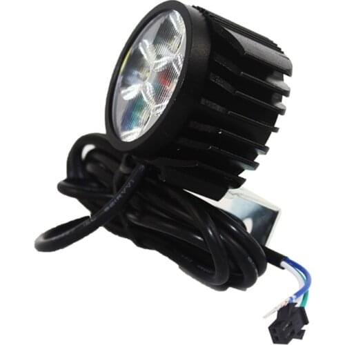 Electric Bicycle 2-in-1 LED Horn Headlight Waterproof Bright Front Light Scooter Modification Cycling Outdoor Sports
