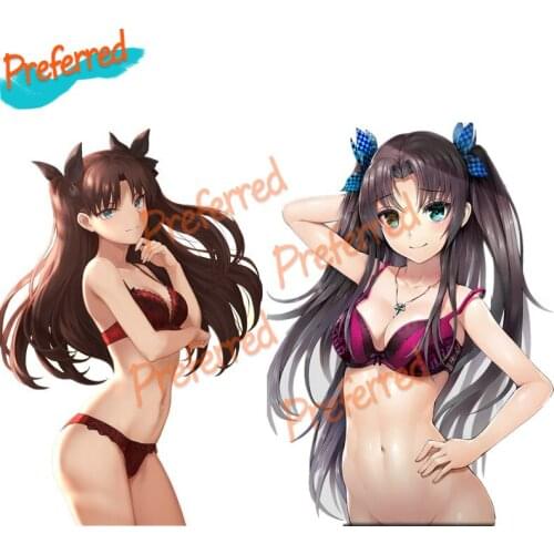 Personality Decals Exterior Accessories Fate Stay Night Tohsaka Rin Anime Girl Car Stickers Pvc Figure Decal