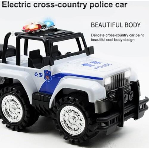 High Simulated Imitated Police Car Model Light Effect Musical Kids Police Car Model for Entertainment Police Vehicle Figure