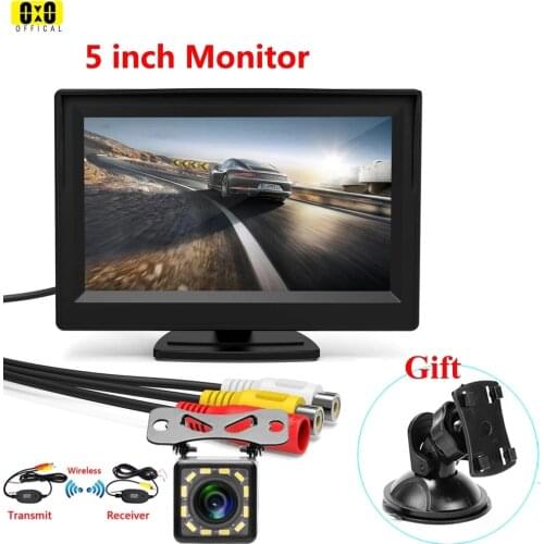 Car Rear View Monitor 4.3/5/7 inch LED/IR Night Vision Auto Wireless Reverse Camera Vehicle Backup Camera for Truck VAN Lorry