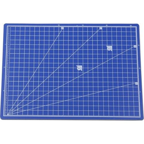 20.5*28cm A4 PVC Cutting Mat Blue Mouse Pad DIY Patchwork Design Cut Carving Tool Manual Double-sided Self-healing Cutting Board