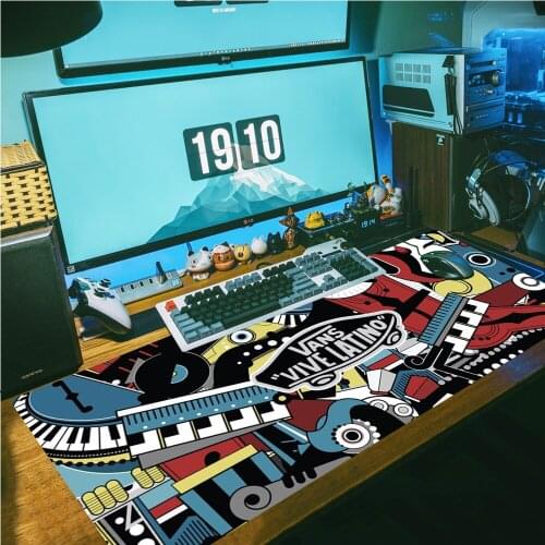 Cool and stylish VANS brand Beautiful Anime Mouse Mat Anti-slip Natural Rubber with Locking Edge Gaming Mouse Mat