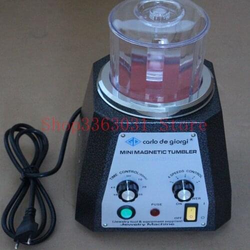 KT-100 Mini Magnetic Tumbler Rotary polishing tumbler for Jewelry Tools
