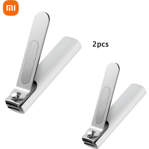 Xiaomi Mijia Stainless Steel Nail Clippers With Anti-splash cover Trimmer Pedicure Care Nail Clippers Professional File Nail Cli